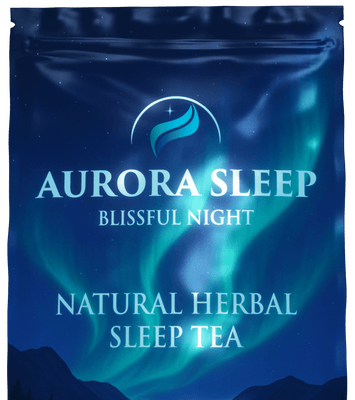 Aurora Sleep natural herbal sleep tea package